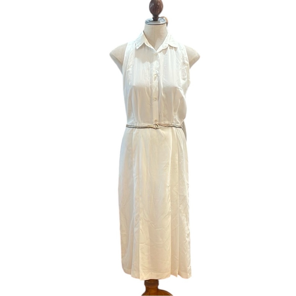 Vintage Cream Midi Dress
